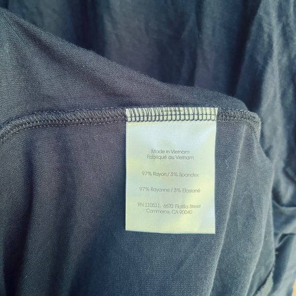 Ingrid & Isabel Pleated Stretch Sleeveless Tank Maternity XS Dress True Navy New - Picture 15 of 16